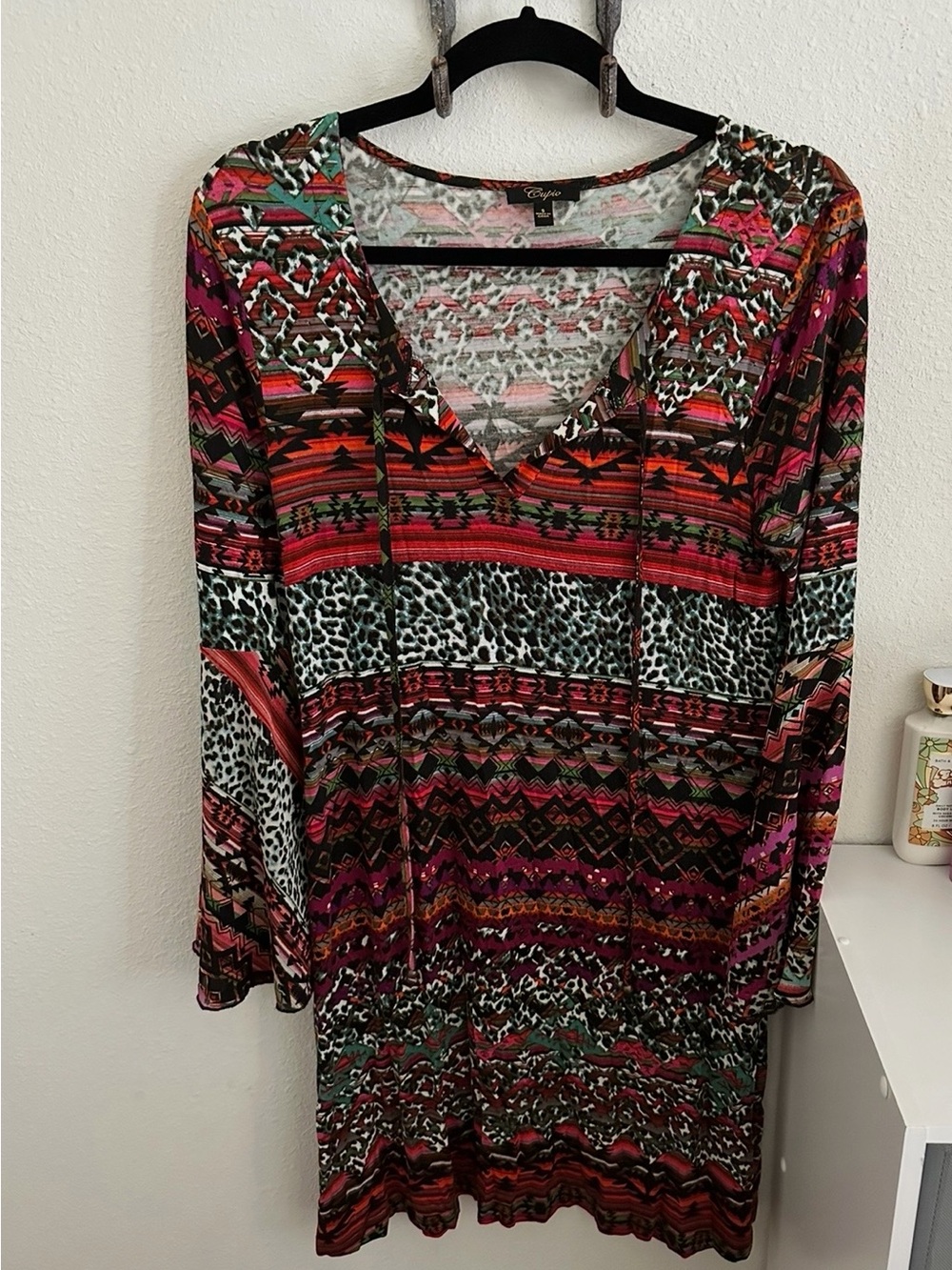 Cupio Aztec print dress